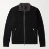 Ribbed Cashmere and Wool-Blend Zip-Up Sweater Ribbed Cashmere and Wool-Blend Zip-Up Sweater