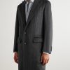 Solferino Herringbone Cashmere Coat - FR Solferino Herringbone Cashmere Coat - FR