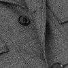 Leather-Trimmed Wool Jacket - CU Leather-Trimmed Wool Jacket - CU