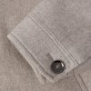Leather and Shearling-Trimmed Cashmere Bomber Jacket - E1