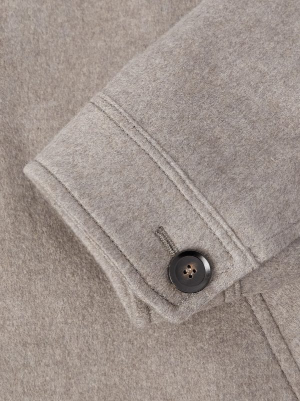 Leather and Shearling-Trimmed Cashmere Bomber Jacket - E1