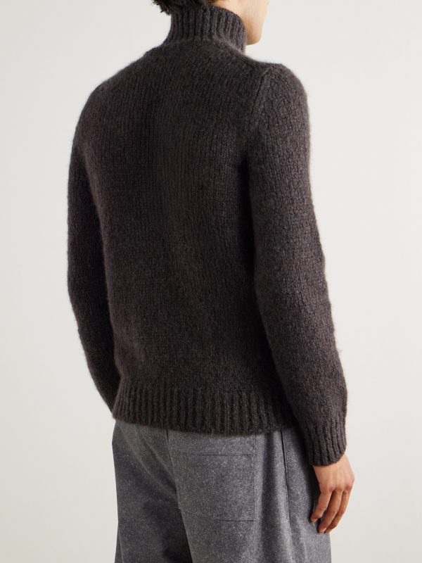 Cashmere and Silk-Blend Rollneck Sweater - BK