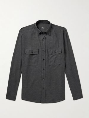 Cotton and Cashmere-Blend Shirt Cotton and Cashmere-Blend Shirt