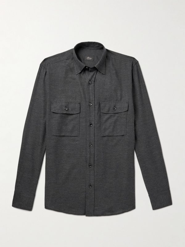 Cotton and Cashmere-Blend Shirt Cotton and Cashmere-Blend Shirt