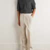 Cotton and Cashmere-Blend Shirt - OU Cotton and Cashmere-Blend Shirt - OU