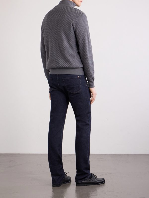 Woven Cotton, Silk and Cashmere-Blend Zip-Up Cardigan - BK Woven Cotton, Silk and Cashmere-Blend Zip-Up Cardigan - BK