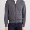 Woven Cotton, Silk and Cashmere-Blend Zip-Up Cardigan - FR Woven Cotton, Silk and Cashmere-Blend Zip-Up Cardigan - FR