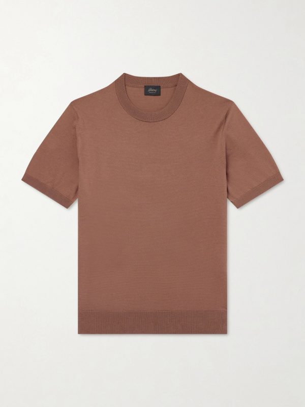 Knitted Cotton T-Shirt Knitted Cotton T-Shirt