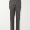 Firenze Straight-Leg Pleated Wool-Blend Gabardine Trousers Firenze Straight-Leg Pleated Wool-Blend Gabardine Trousers