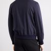 Cotton-Blend Trimmed Silk Blouson - BK Cotton-Blend Trimmed Silk Blouson - BK