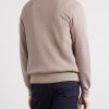 Cotton, Silk and Cashmere-Blend Zip-Up Sweater - BK