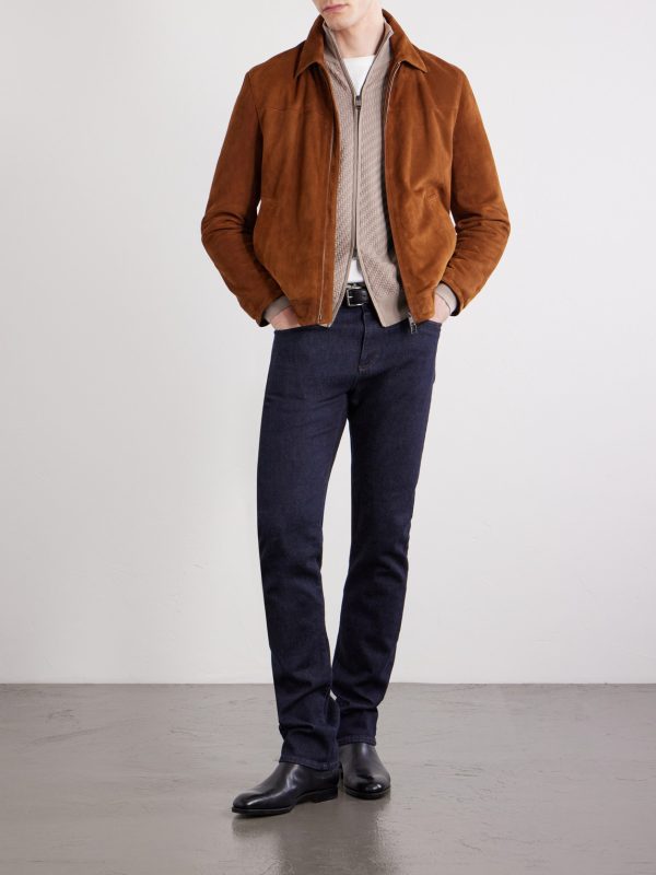 Cotton, Silk and Cashmere-Blend Zip-Up Sweater - OU