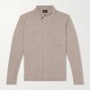 Cashmere, Silk and Linen-Blend Shirt