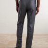 Sharkskin Trevi Straight-Leg Wool Trousers - BK Sharkskin Trevi Straight-Leg Wool Trousers - BK