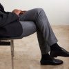 Sharkskin Trevi Straight-Leg Wool Trousers - CU Sharkskin Trevi Straight-Leg Wool Trousers - CU