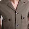 Convertible-Collar Cotton-Poplin Shirt - CU