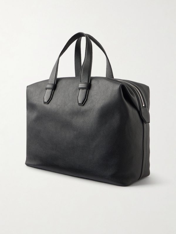 Full-Grain Leather Weekend Bag - BK