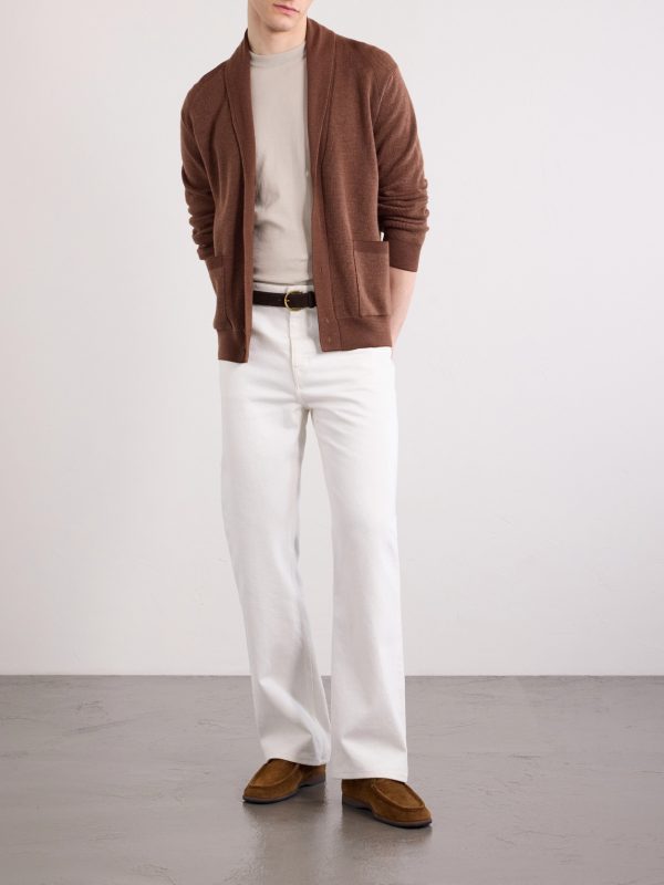 Knitted Cotton T-Shirt - OU Knitted Cotton T-Shirt - OU