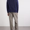 Cotton, Wool and Linen-Blend Half-Zip Sweater - BK Cotton, Wool and Linen-Blend Half-Zip Sweater - BK