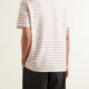 Striped Ribbed Cotton-Jersey T-Shirt - BK Striped Ribbed Cotton-Jersey T-Shirt - BK