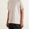 Striped Ribbed Cotton-Jersey T-Shirt - FR Striped Ribbed Cotton-Jersey T-Shirt - FR