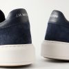 On Time Leather-Trimmed Suede Sneakers - CU On Time Leather-Trimmed Suede Sneakers - CU