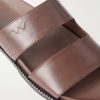 Double V Anatomical Leather Slides - CU