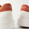 On Time Suede-Trimmed Leather Sneakers - CU On Time Suede-Trimmed Leather Sneakers - CU