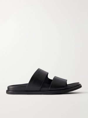 Double V Anatomical Leather Slides Double V Anatomical Leather Slides