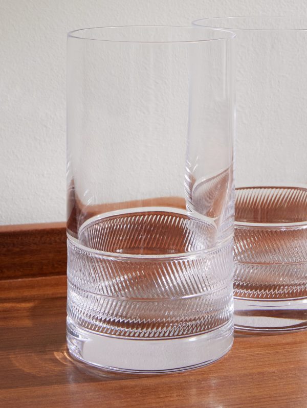 Remy Set of Two Highball Crystal Glasses - CU