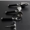 Wells Stainless Steel and Croc-Effect Leather Bar Tool Set