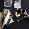 Wells Stainless Steel and Croc-Effect Leather Bar Tool Set - OU