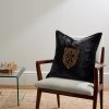 Glenshire Logo-Embroidered Velvet Throw Pillow - OU