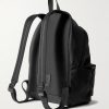 City Leather-Trimmed Shell Backpack - BK