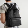 City Leather-Trimmed Shell Backpack - OU