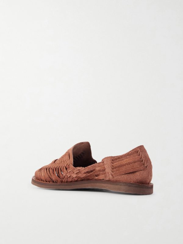 + Chamula Alejandro Woven Suede Huarache Sandals - BK + Chamula Alejandro Woven Suede Huarache Sandals - BK