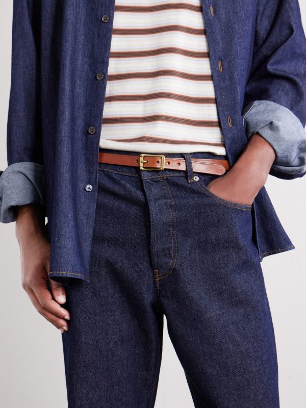 2cm Leather Belt - OU 2cm Leather Belt - OU