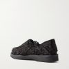 Woven Calf Hair Huarache Sandals - BK Woven Calf Hair Huarache Sandals - BK