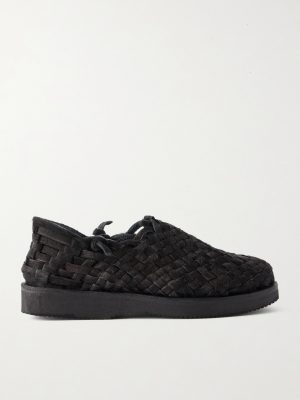 Woven Calf Hair Huarache Sandals