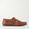 Italian Blucher Leather Boat Shoes Italian Blucher Leather Boat Shoes