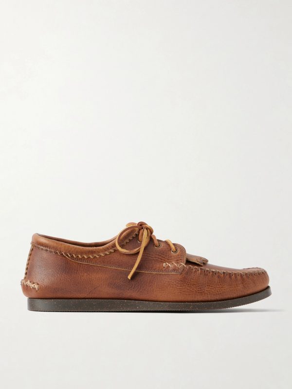 Italian Blucher Leather Boat Shoes Italian Blucher Leather Boat Shoes