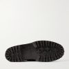 Hex Eye Pebble-Grain Leather Boat Shoes - E1