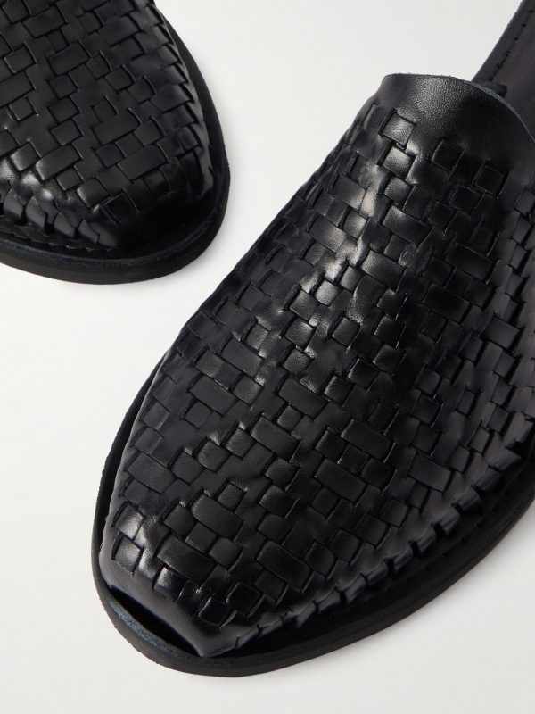 + Chamula Polanco Woven Leather Mules - CU + Chamula Polanco Woven Leather Mules - CU