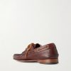 Italian Hex Eye Leather Boat Shoes - BK Italian Hex Eye Leather Boat Shoes - BK