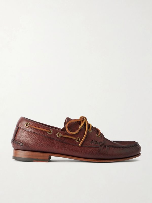 Italian Hex Eye Leather Boat Shoes Italian Hex Eye Leather Boat Shoes
