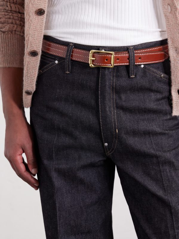 2.5cm Leather Belt - OU 2.5cm Leather Belt - OU