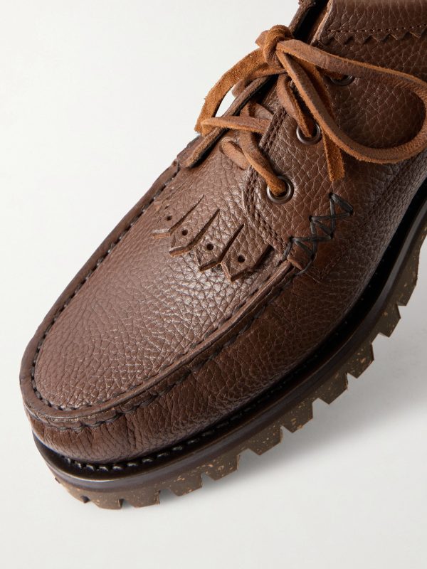 Italian Blucher Full-Grain Leather Boat Shoes - CU Italian Blucher Full-Grain Leather Boat Shoes - CU