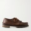 Italian Blucher Full-Grain Leather Boat Shoes Italian Blucher Full-Grain Leather Boat Shoes