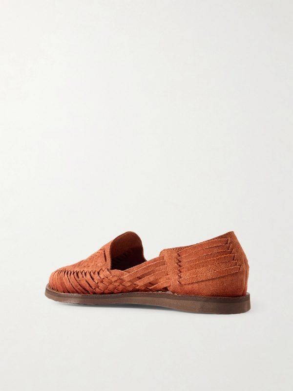+ Chamula Alejandro Woven Suede Huarache Sandals - BK