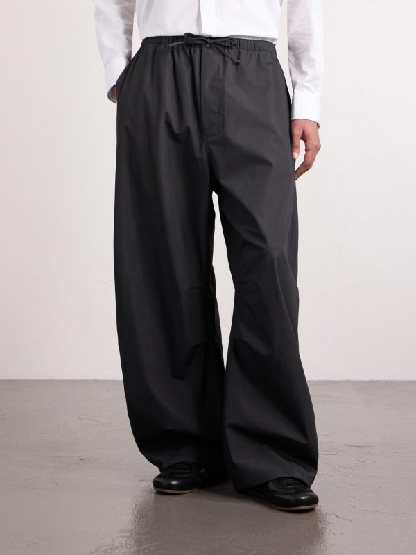 Cotton Wide-Leg Trousers - FR Cotton Wide-Leg Trousers - FR
